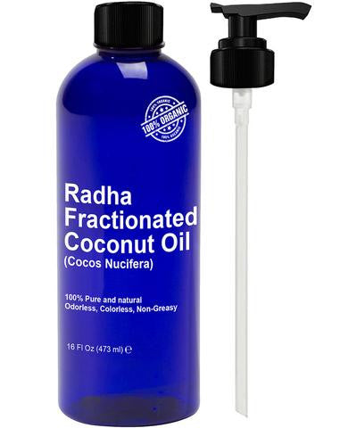 100% Pure Radha Fractionated Coconut Oil